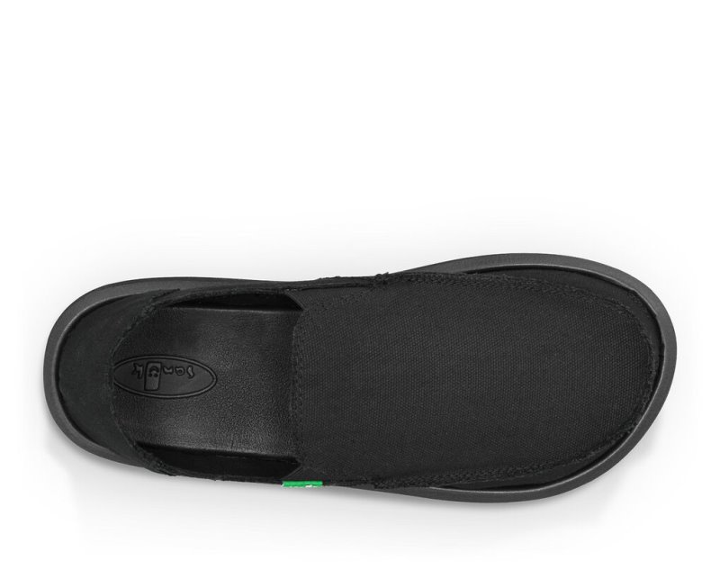 Sanuk Vagabond Men's Shoes Black | Canada 203KOR